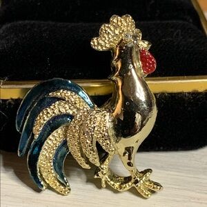 Vintage Stamped GERRY’S Rooster Brooch